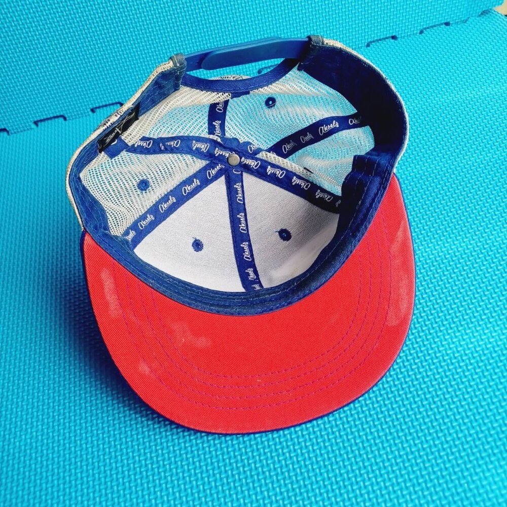 Aksels Colorado Limited Royal Blue Snapback Trucker Cap Hat Red C Logo - Picture 6 of 9